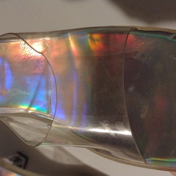 Y2K Mudd Translucent Sandals size9 vintage - Picture 6 of 16
